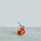 Blown Glass Tangerine Ornament - elsie green - decor