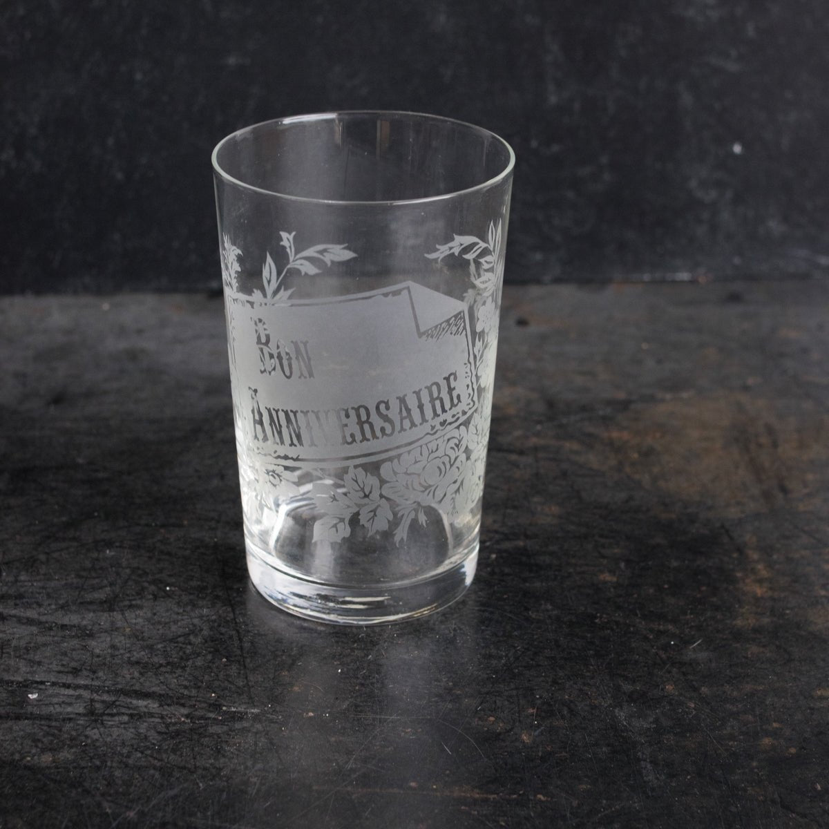 Blown Glass Tumbler | Bon Anniversaire - elsie green - the french kitchen