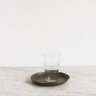 Blown Glass Tumbler with Brass Balancing Tray - elsie green - the french kitchen