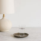Blown Glass Tumbler with Brass Balancing Tray - elsie green - the french kitchen
