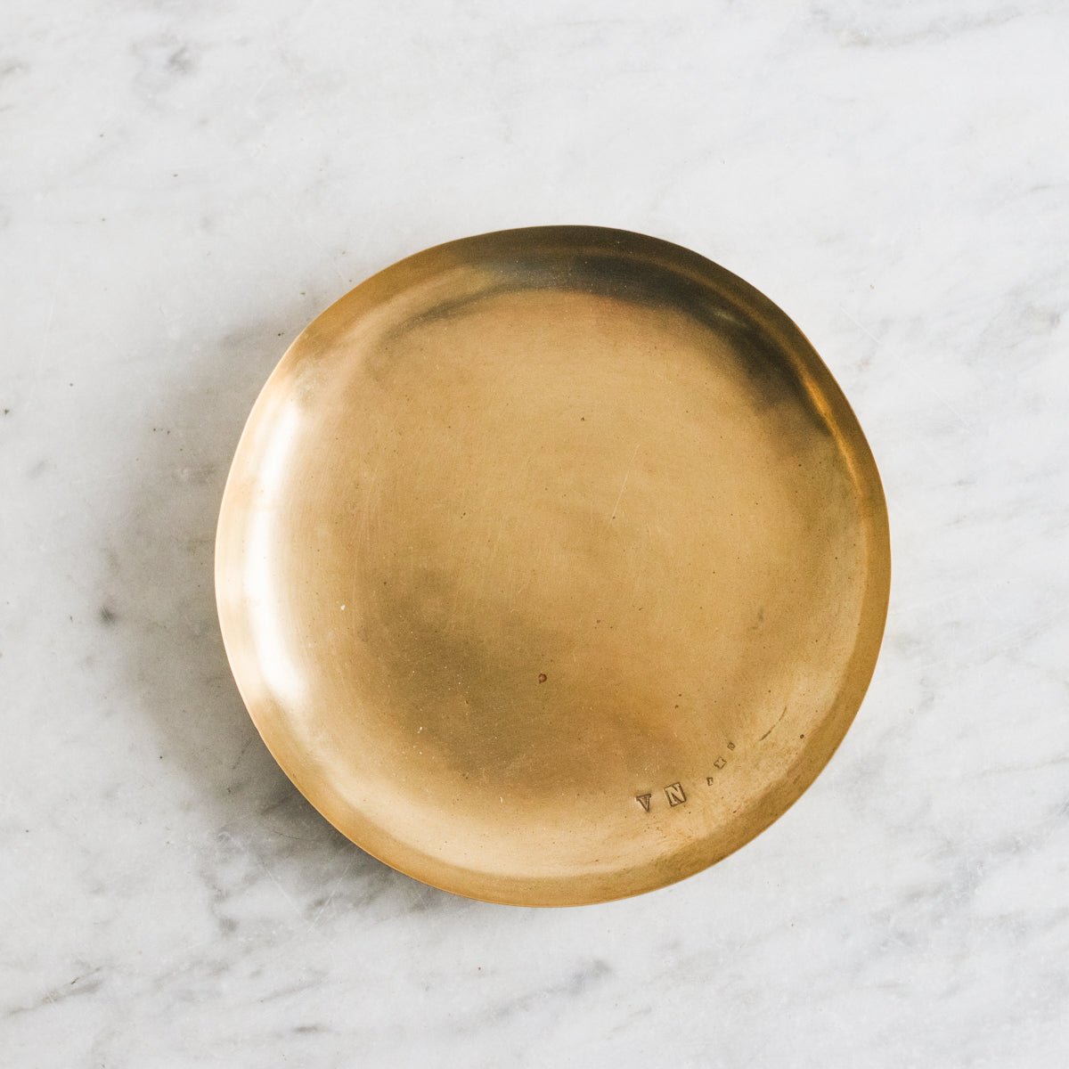 Blown Glass Tumbler with Brass Balancing Tray - elsie green - the french kitchen