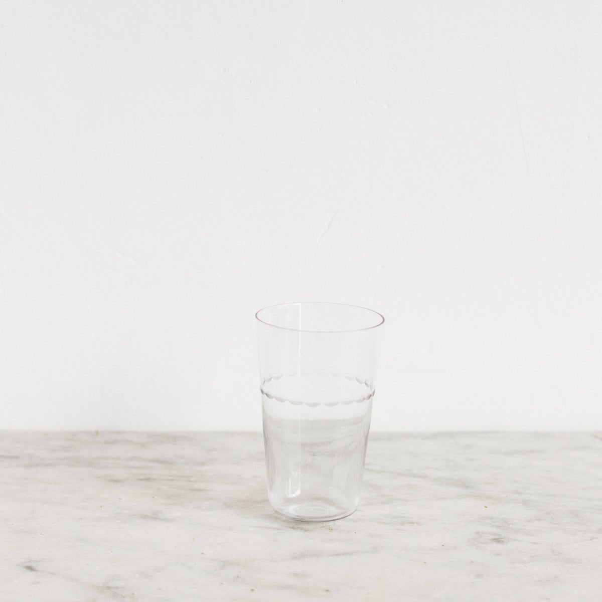 Blown Glass Tumbler with Brass Balancing Tray - elsie green - the french kitchen