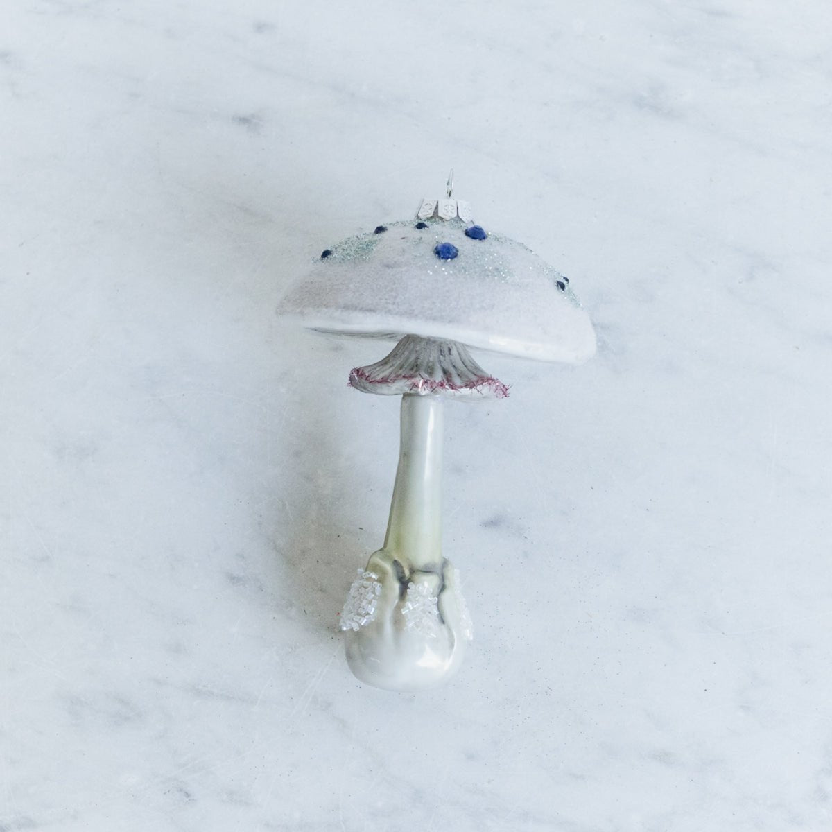 Blown Glass Woodland Mushroom Ornament - elsie green - decor