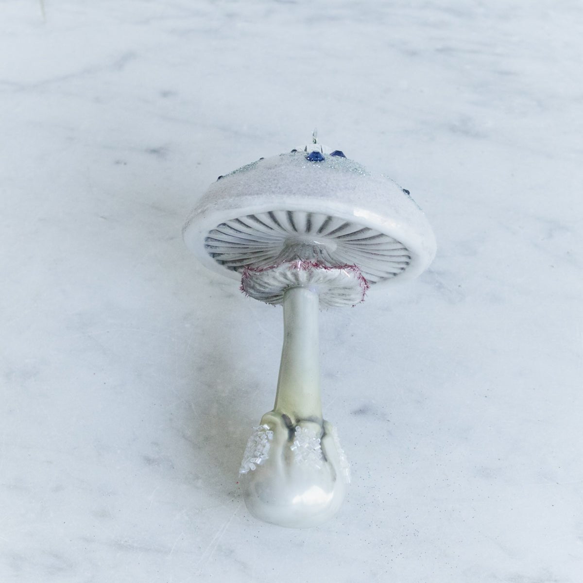 Blown Glass Woodland Mushroom Ornament - elsie green - decor