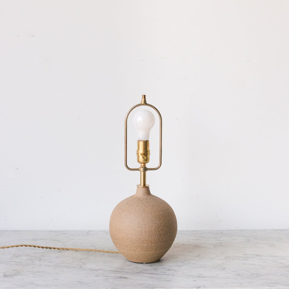 Bob Dinetz Hand Made Lamp - Sandstone - elsie green - Decor