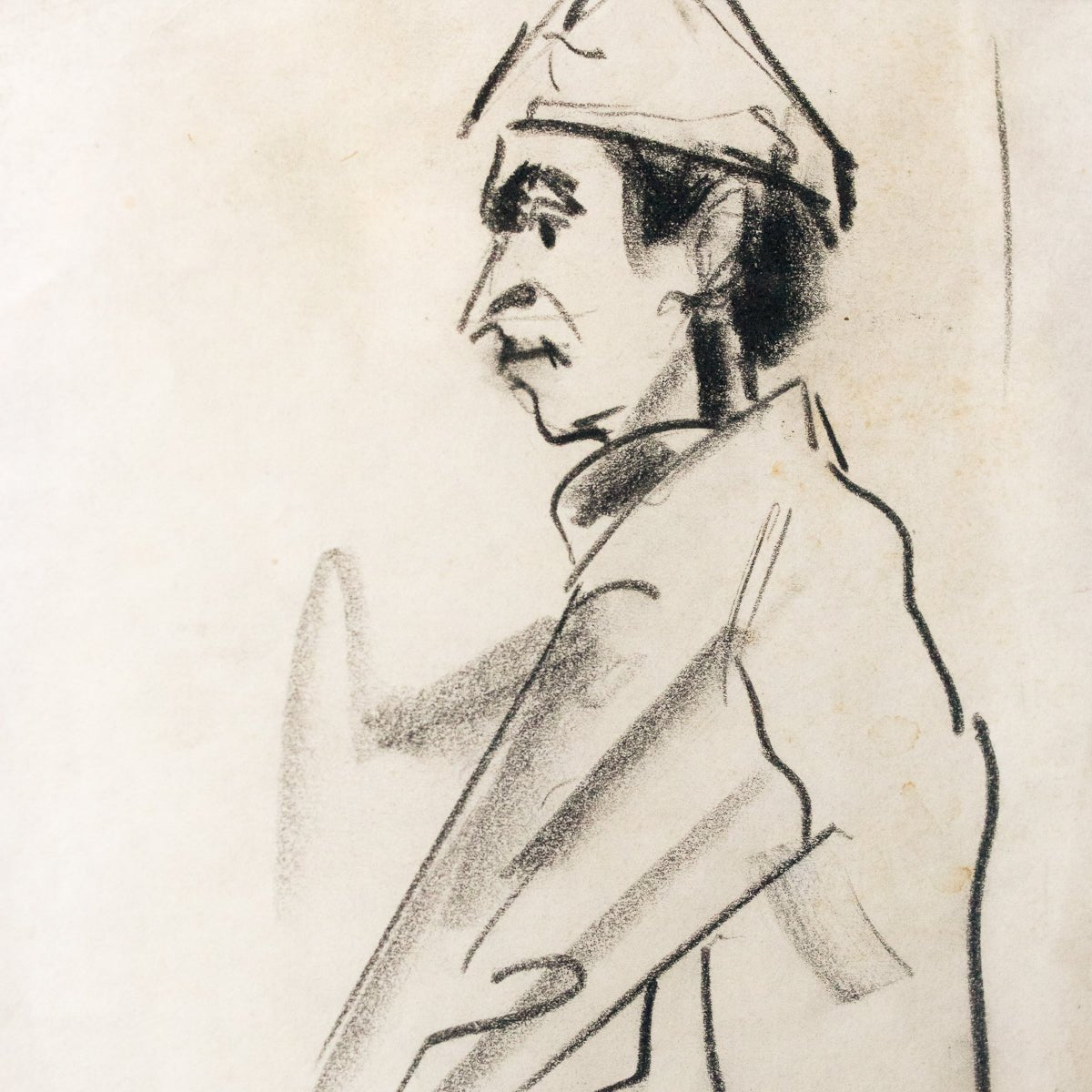Bob Tenhoop Drawing Seated Man - elsie green - Art