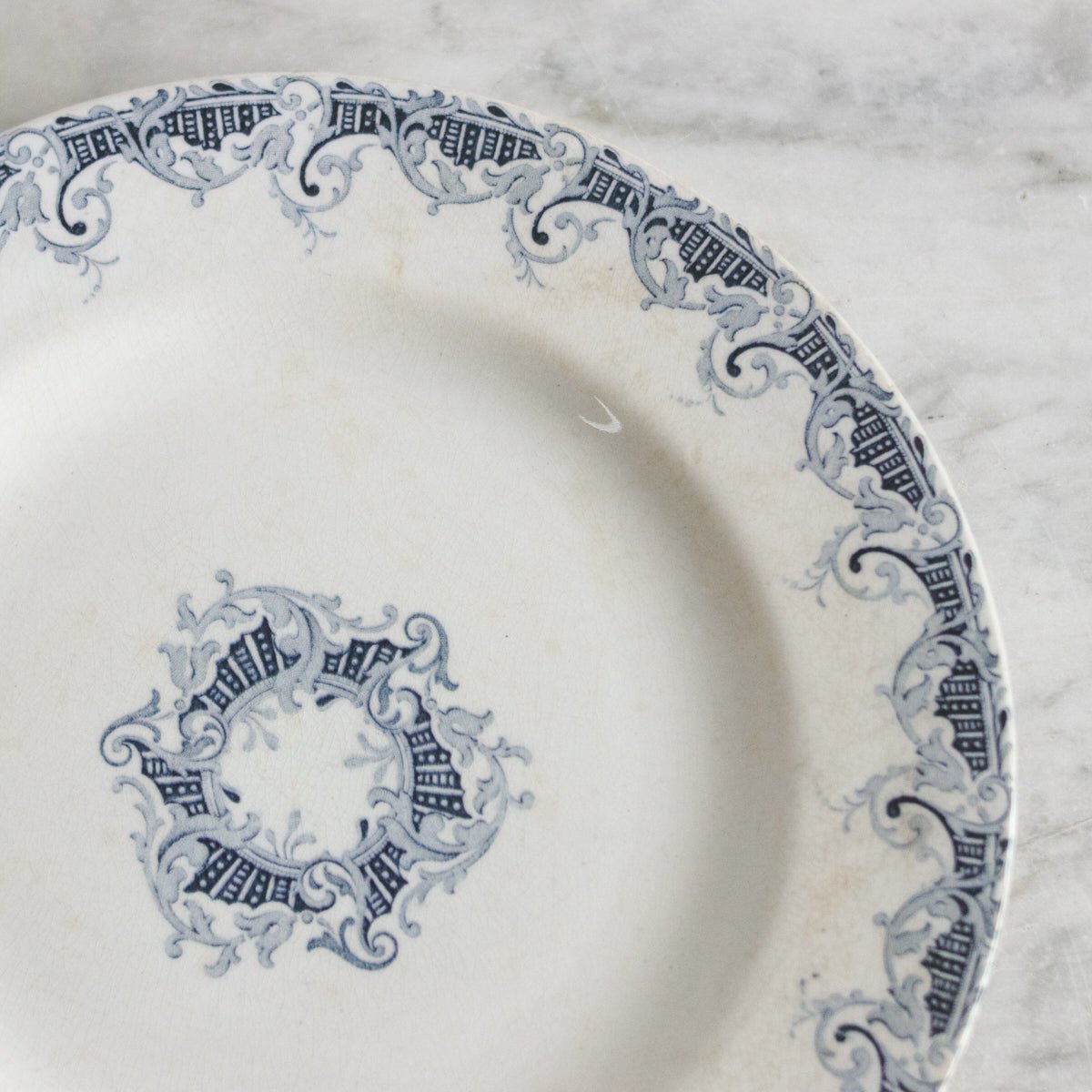 Bordure Transferware Plate Set of 11 - elsie green - The French Kitchen