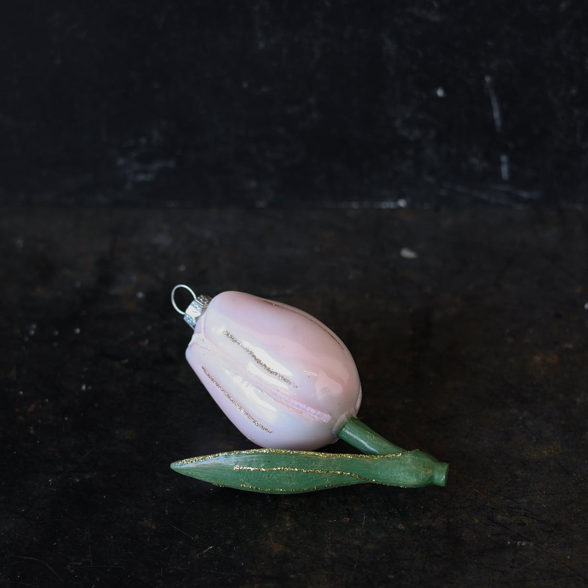 Botanical Tulip Blown Glass Ornament - elsie green - decor