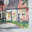 Bourgogne Village Watercolor Painting - elsie green - art