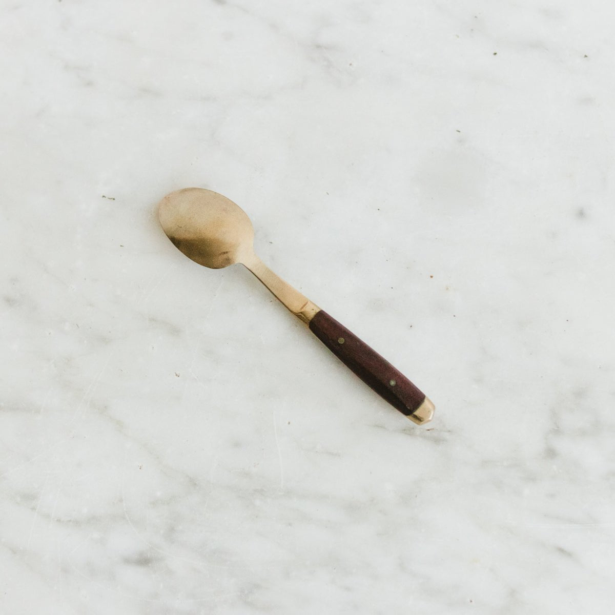 Brass and Wood Spoon Set of 6 - elsie green - the french kitchen