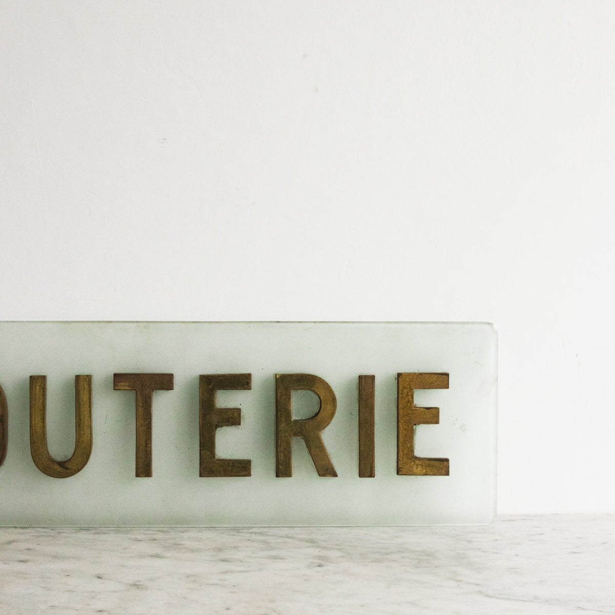 Brass Bijouterie Sign - elsie green - art