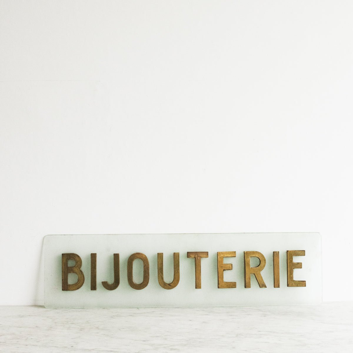 Brass Bijouterie Sign - elsie green - art