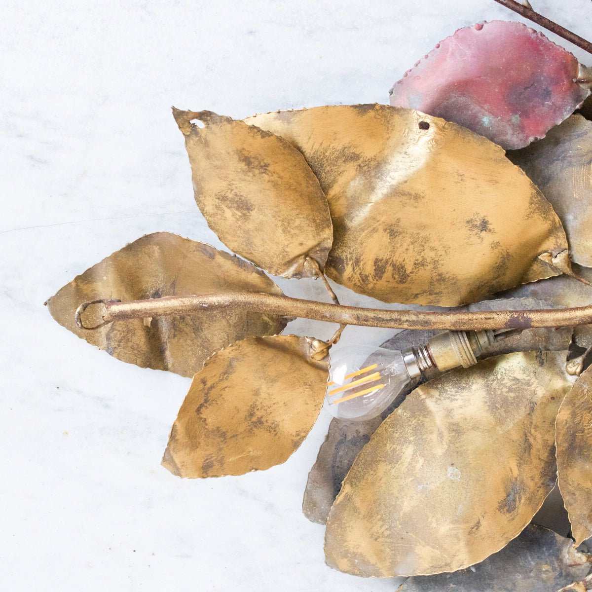 Brass Botanical Sconce - elsie green - decor