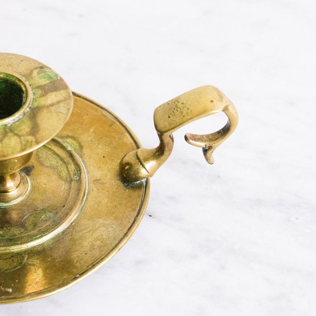 Brass Chamber Candlestick - elsie green - Decor