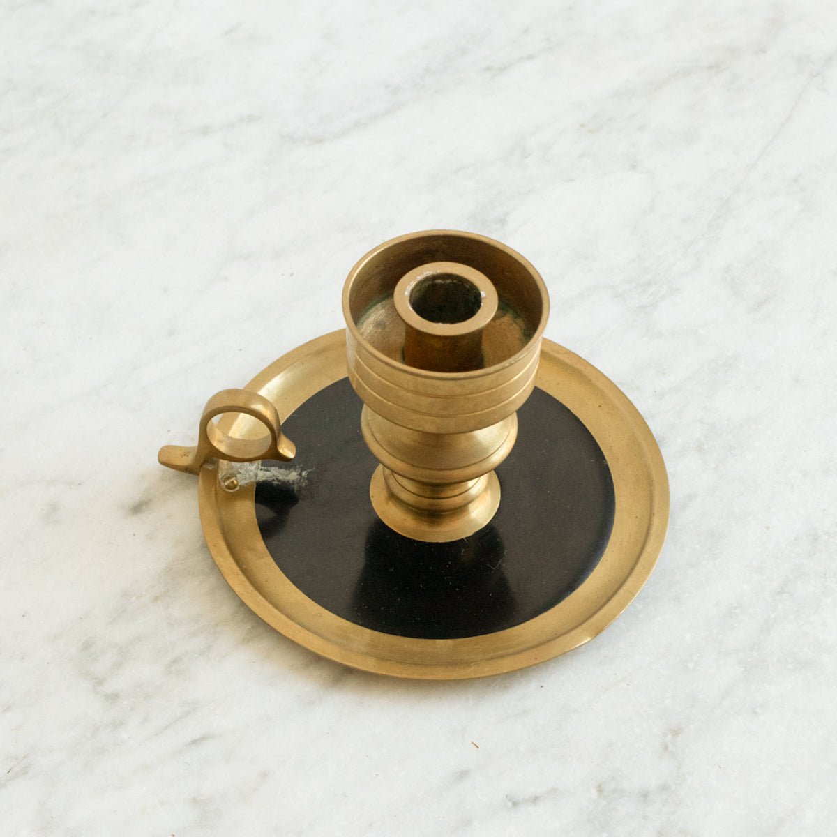 Brass Chamber Candlestick - elsie green - decor