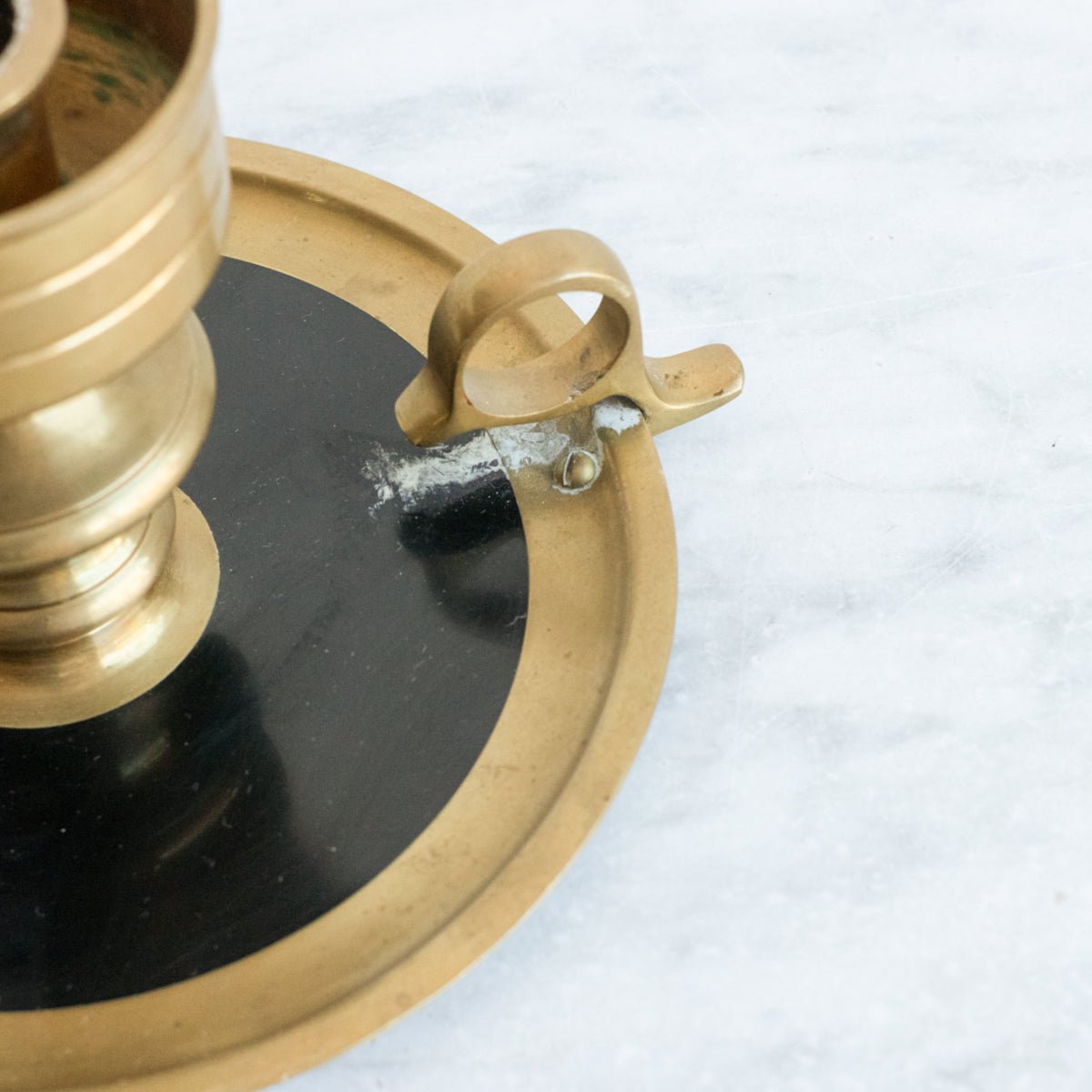 Brass Chamber Candlestick - elsie green - decor