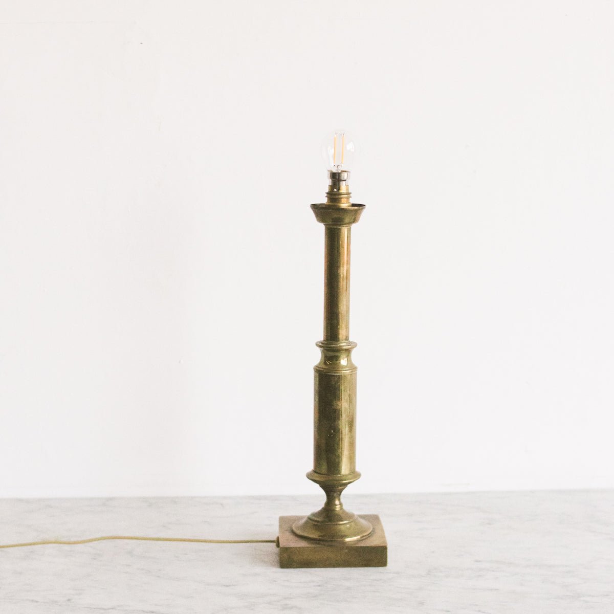 Brass Column Lamp - elsie green - decor