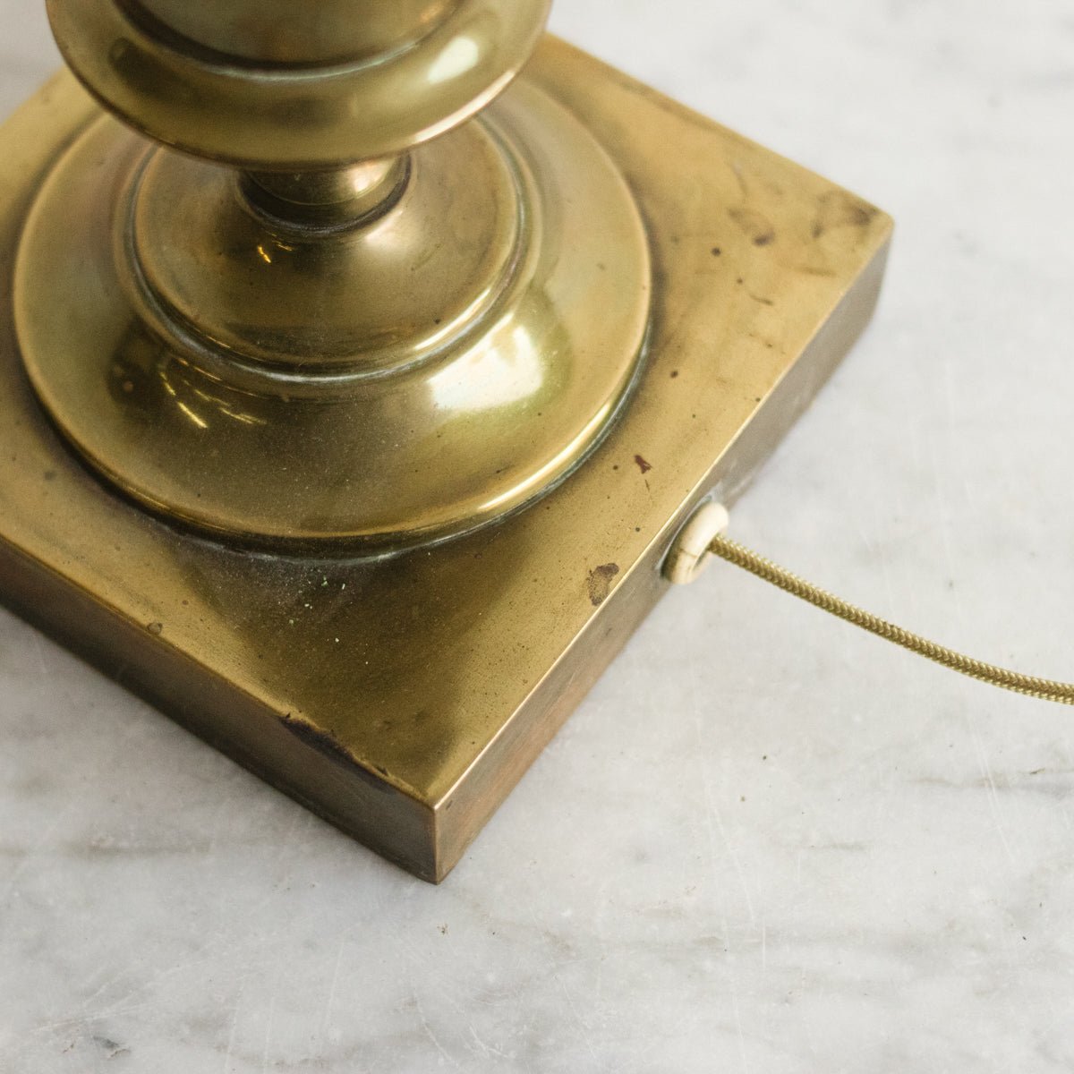 Brass Column Lamp - elsie green - decor