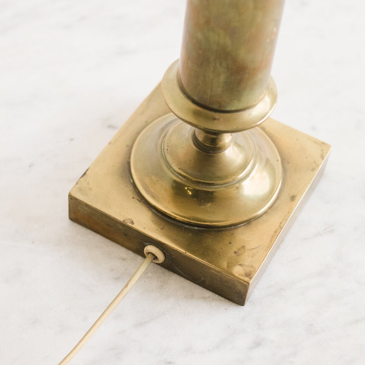 Brass Column Lamp - elsie green - decor