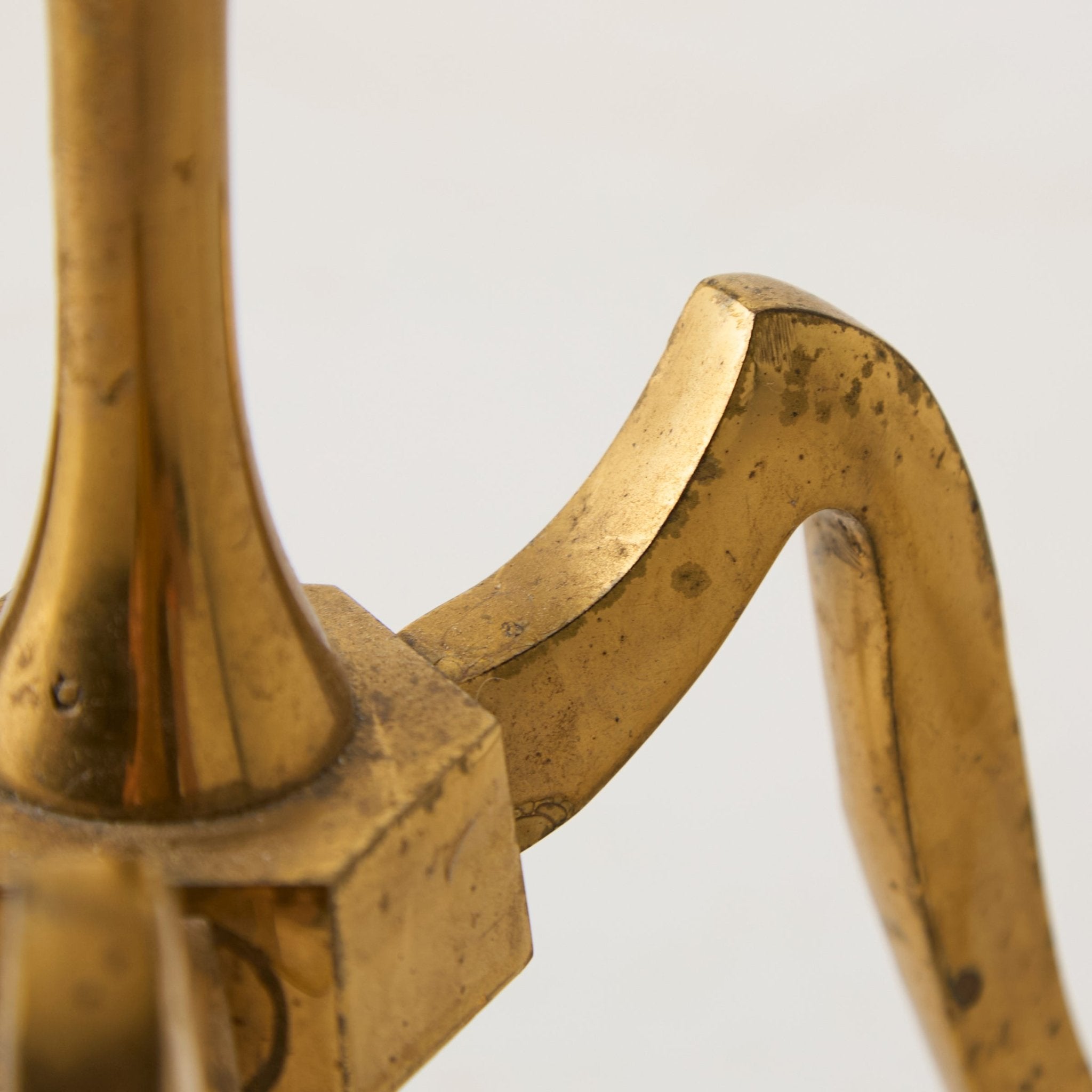Brass Floor Lamp with Botanical Shade - elsie green - decor