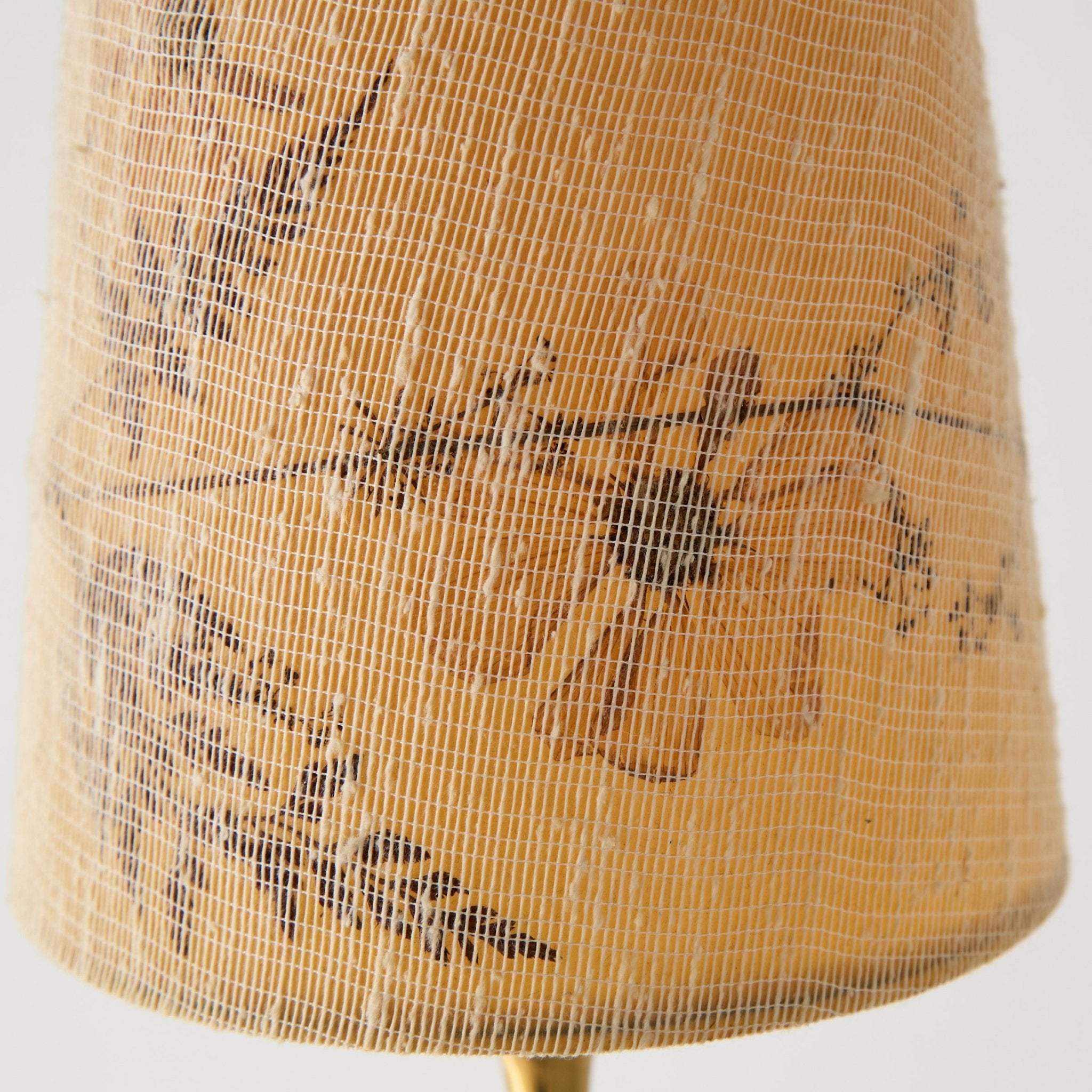 Brass Floor Lamp with Botanical Shade - elsie green - decor