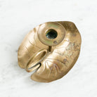 Brass Lilypad Chamber Candlestick - elsie green - Decor