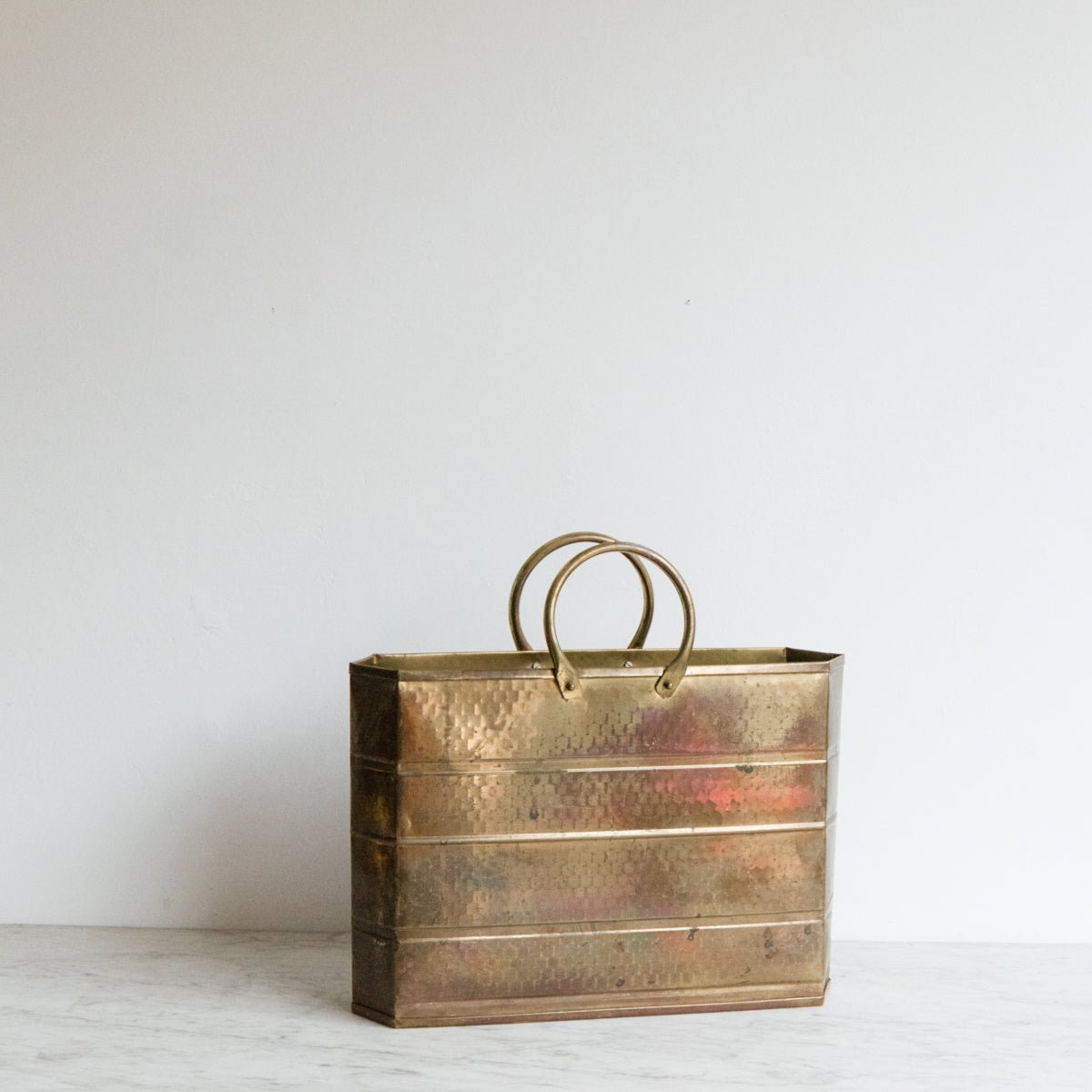 Brass Magazine Stand - elsie green - decor
