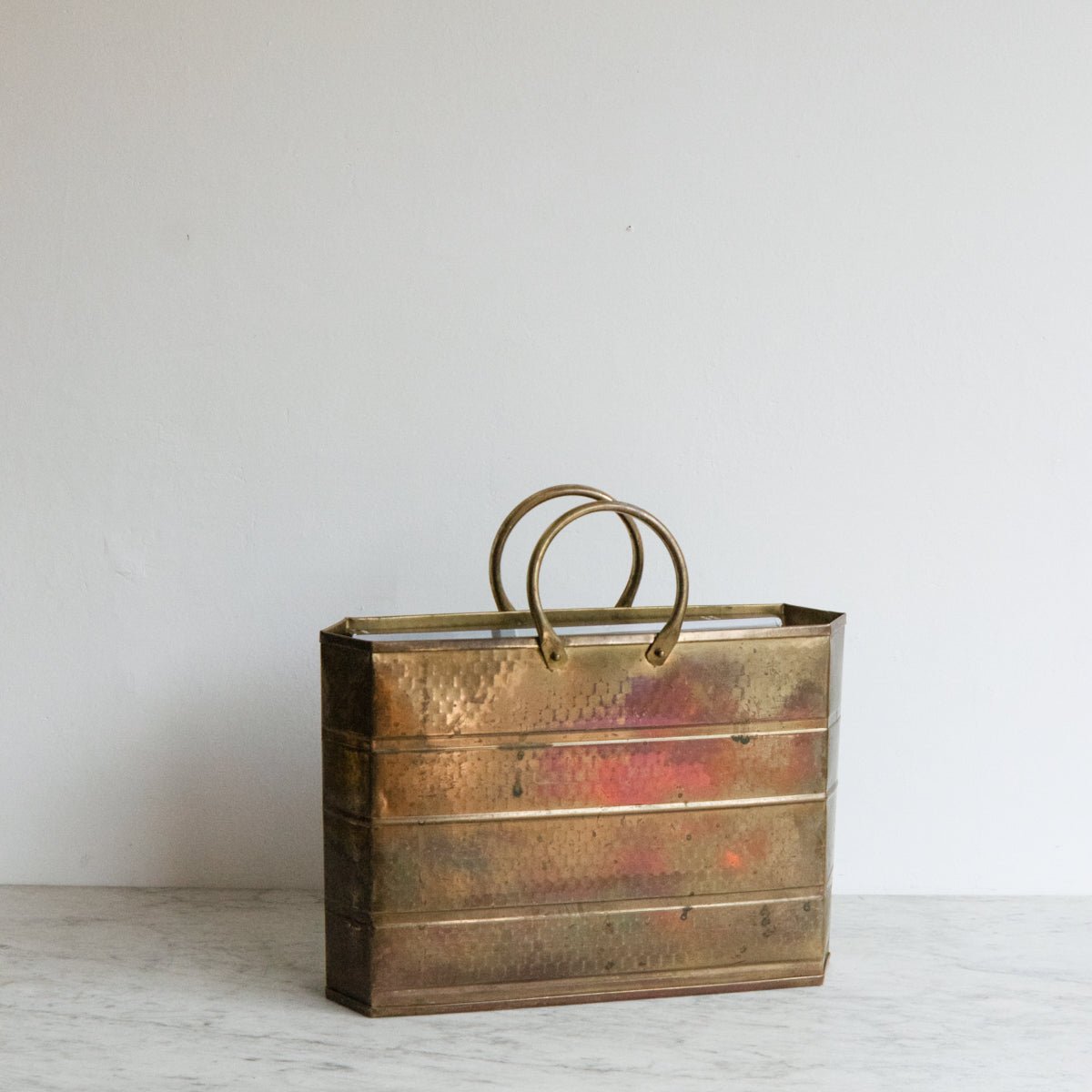 Brass Magazine Stand - elsie green - decor