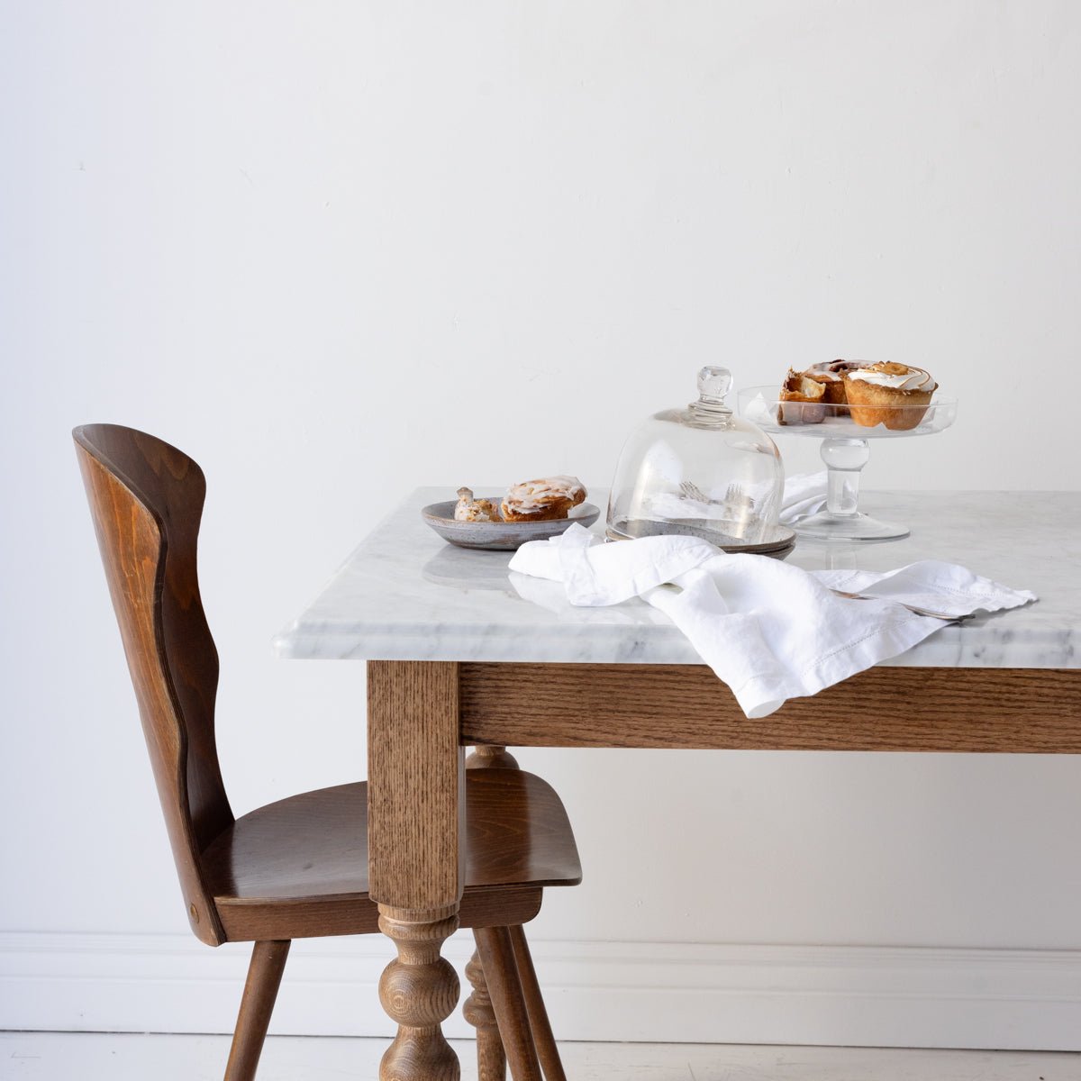 Brocanteur Marble Kitchen Table - elsie green - Custom Furniture
