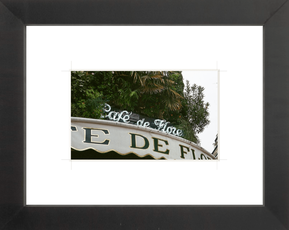 Café de Flore Paris Printed Photograph - elsie green - Art