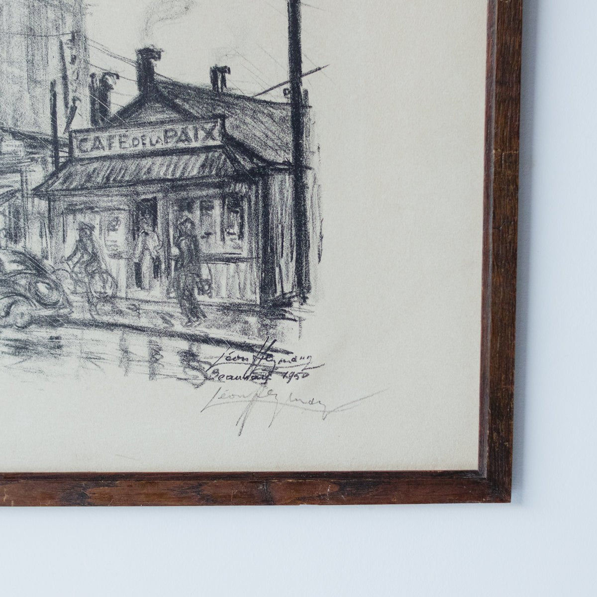 Cafe de la Paix Drawing - elsie green - art