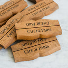 Cafe de Paris Menu Stand Set of 4 - elsie green - the french kitchen