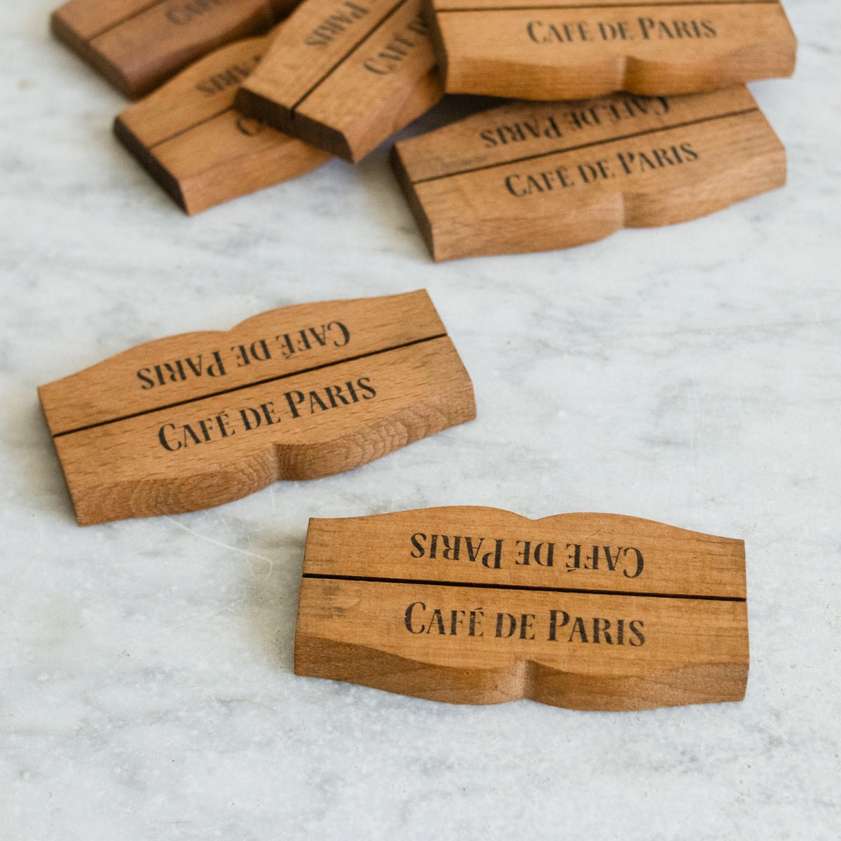 Cafe de Paris Menu Stand Set of 4 - elsie green - the french kitchen