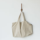 Calvi Linen Tote - elsie green - textiles