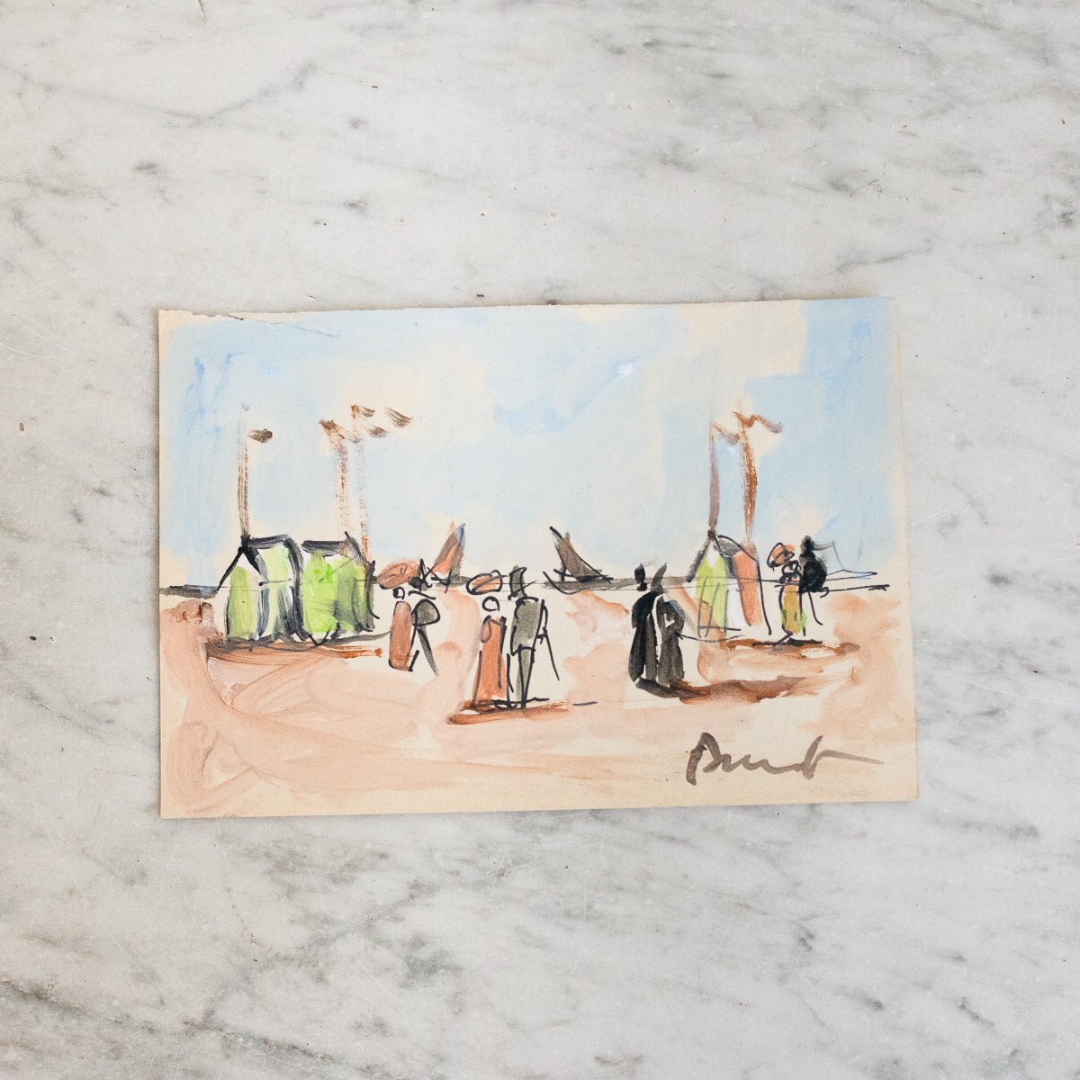 Cannes Study In Watercolor | Joseph Diotallevi - elsie green - Art