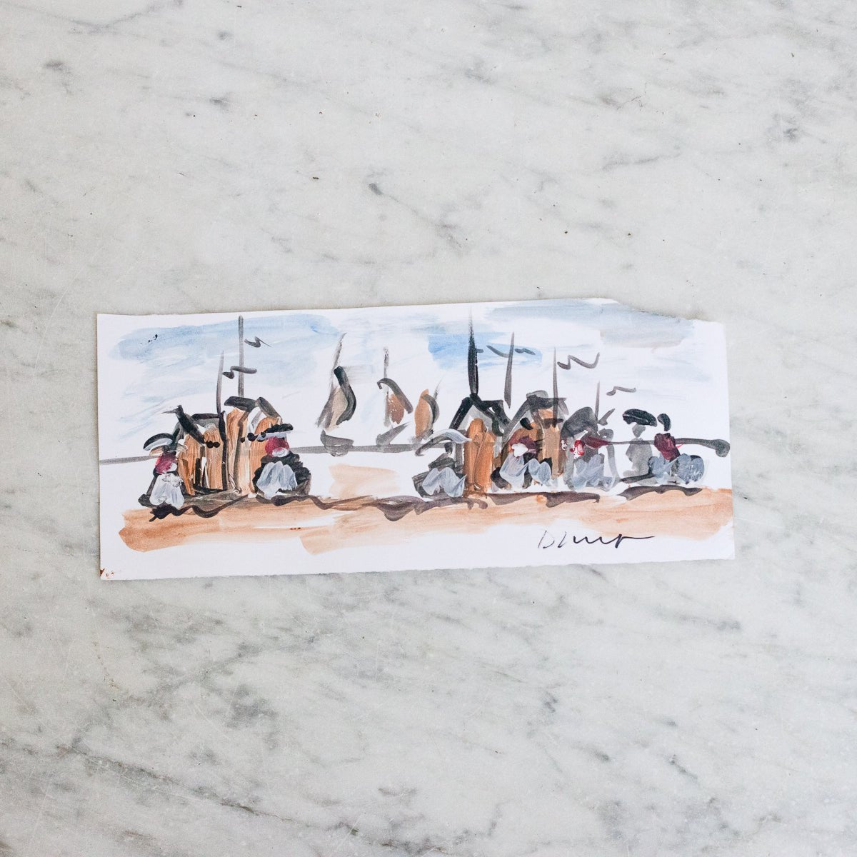 Cannes Study In Watercolor | Joseph Diotallevi - elsie green - Art