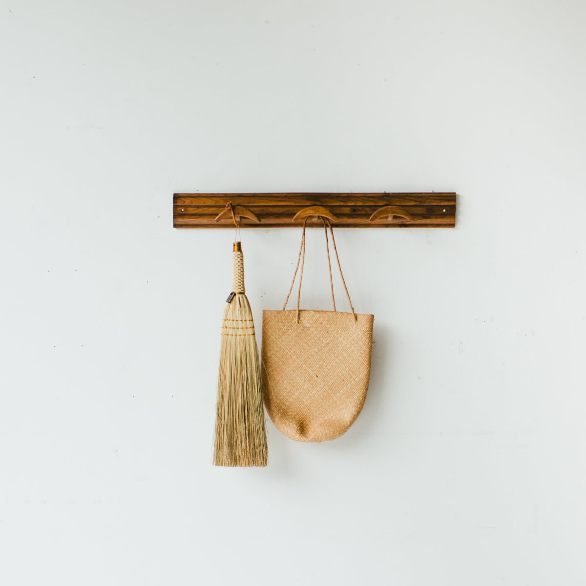 Carved Wood Coat Rack - elsie green - decor