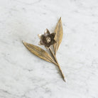 Cast Brass Botanical Sculpture - elsie green - decor