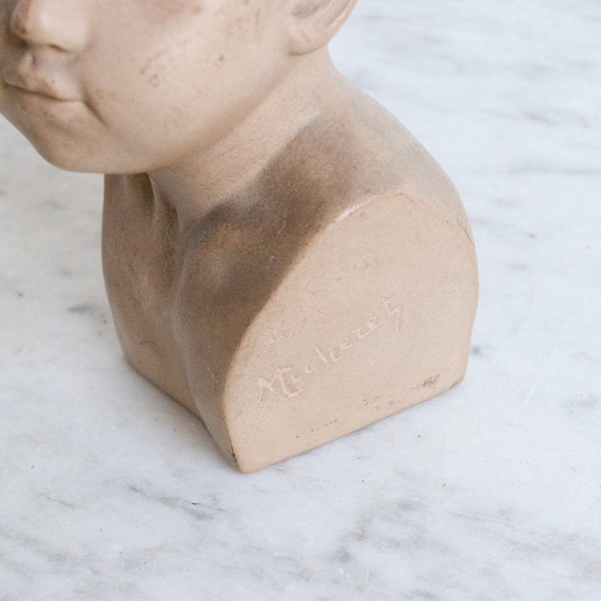 Cast Ceramic Bust - elsie green - art