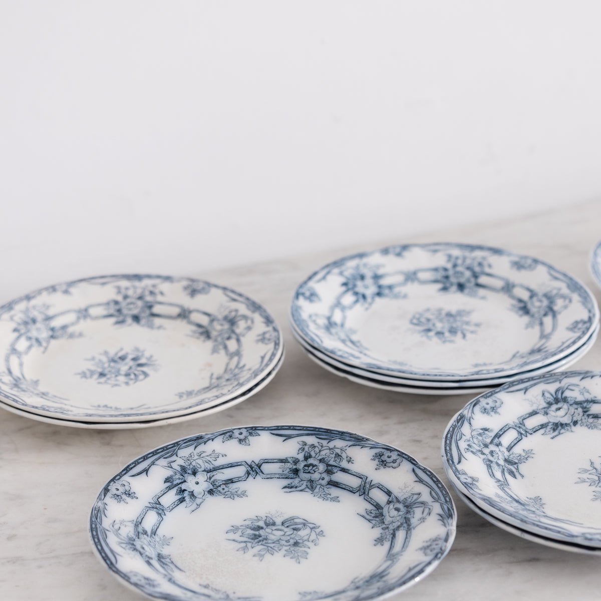 Ceres Flow Blue Transferware Dinner Plate Set of 4 - elsie green - the french kitchen