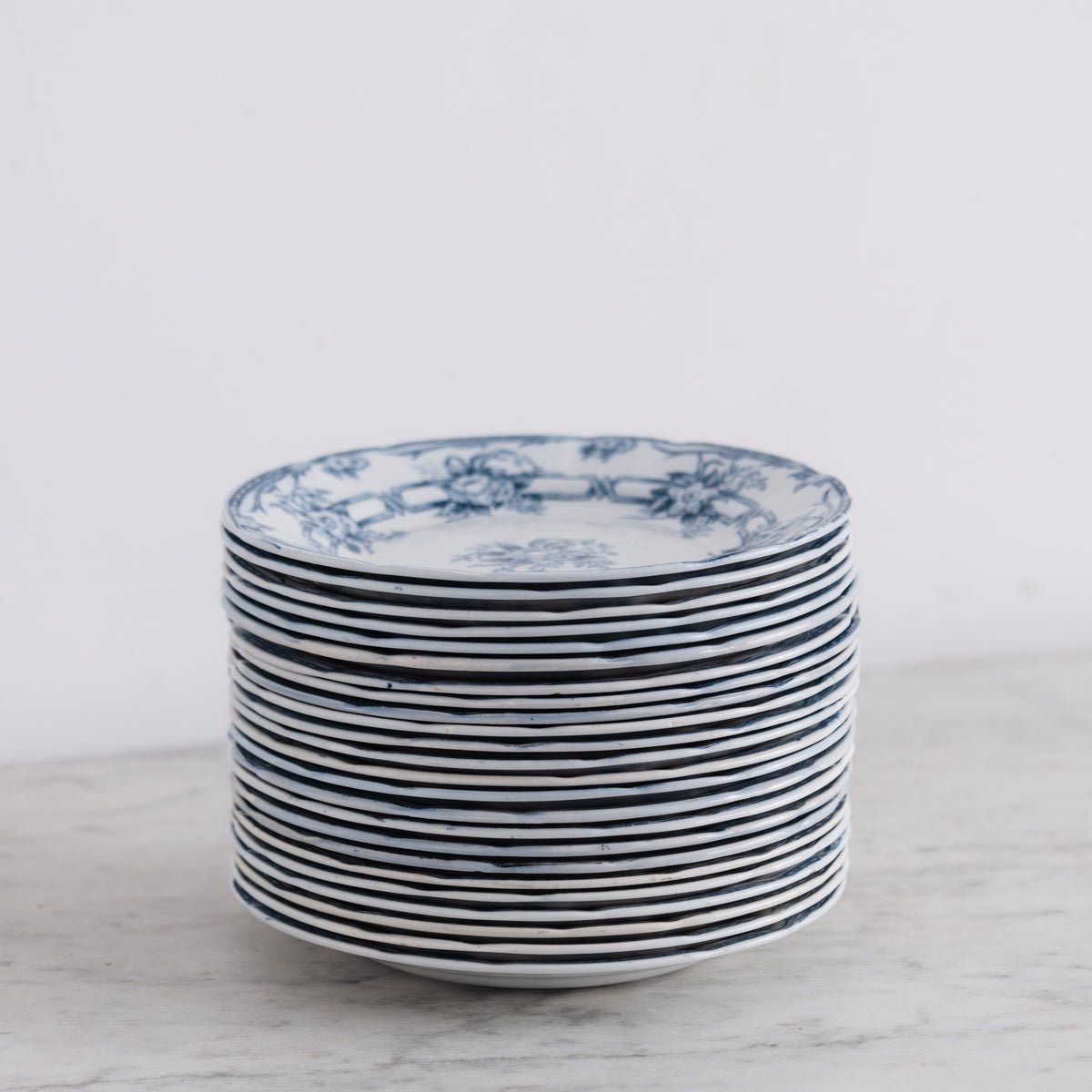Ceres Flow Blue Transferware Dinner Plate Set of 4 - elsie green - the french kitchen