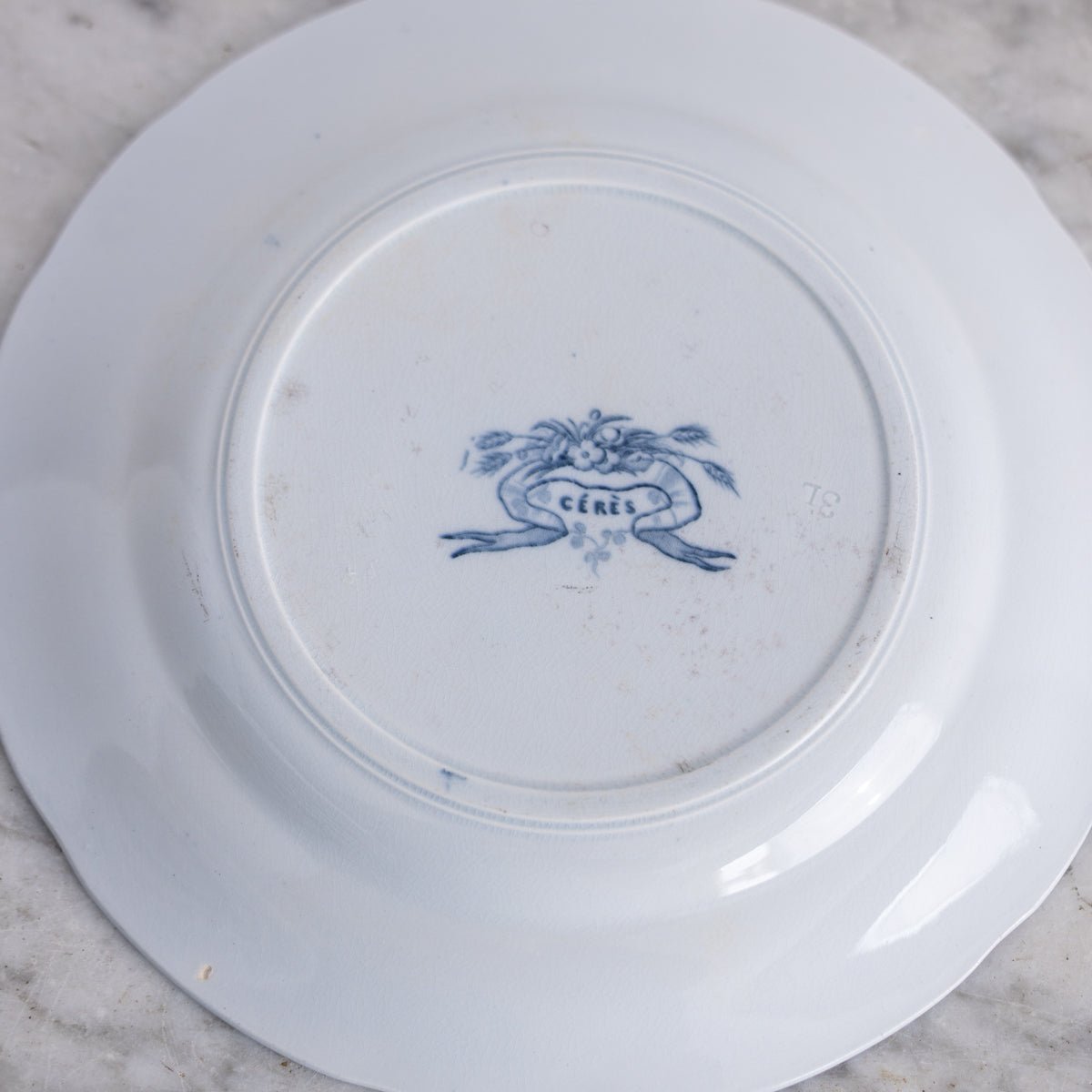 Ceres Flow Blue Transferware Dinner Plate Set of 4 - elsie green - the french kitchen
