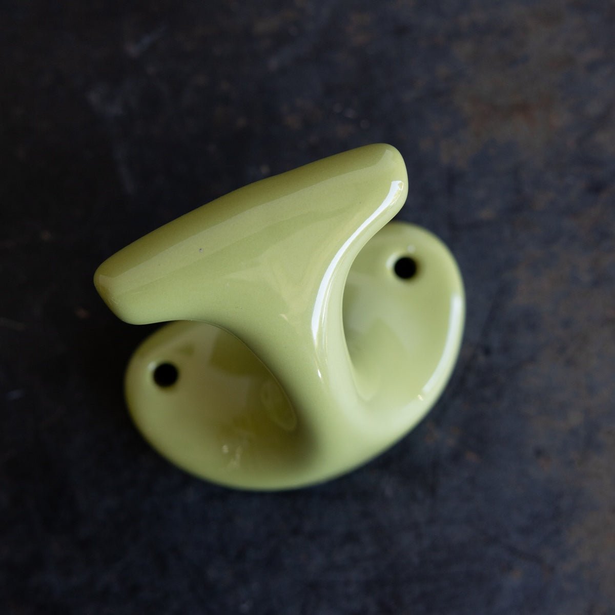 Chartreuse Porcelain Towel Hook - elsie green - decor
