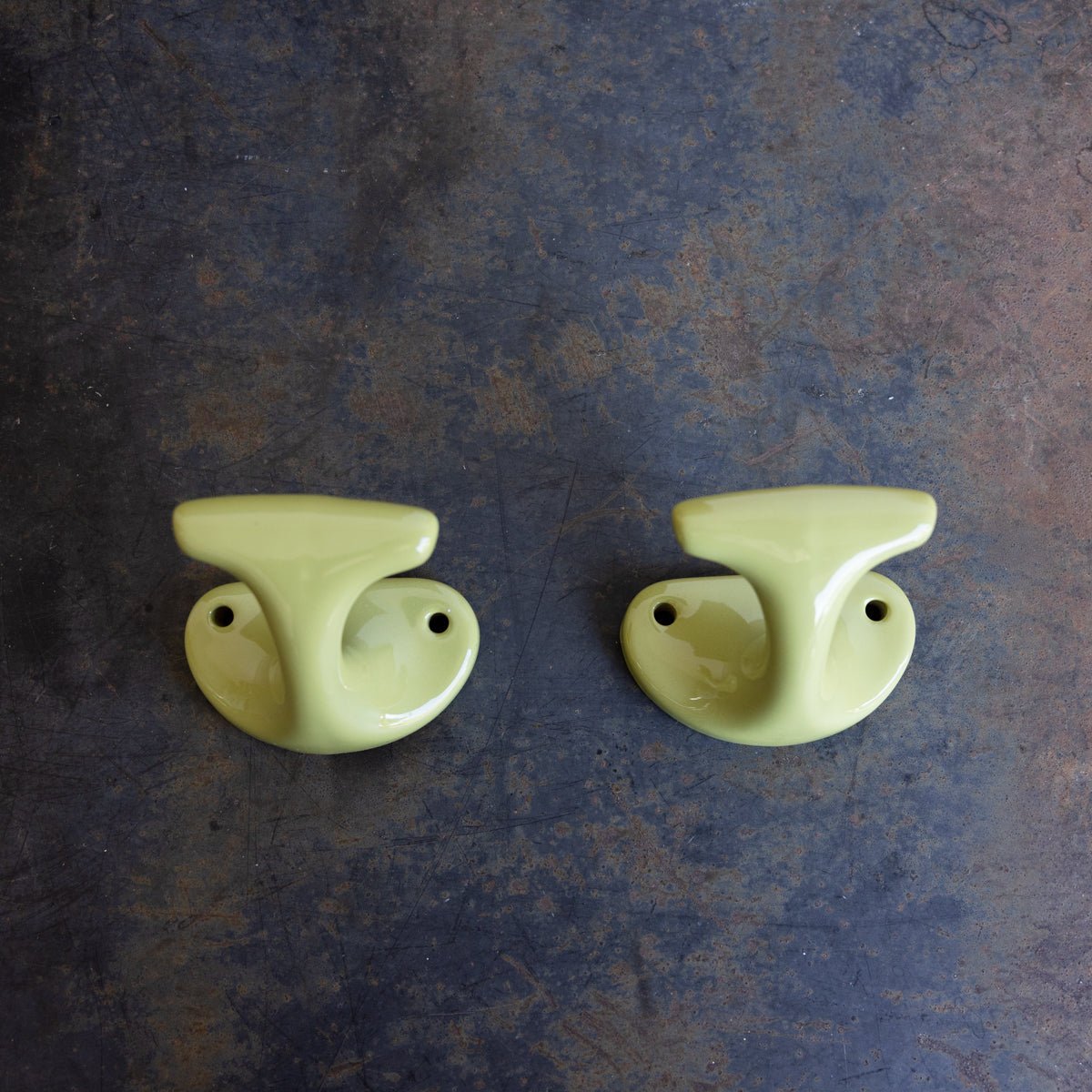 Chartreuse Porcelain Towel Hook - elsie green - decor