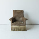 Chenille Napoleon Arm Chair - elsie green - furniture