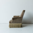 Chenille Napoleon Arm Chair - elsie green - furniture