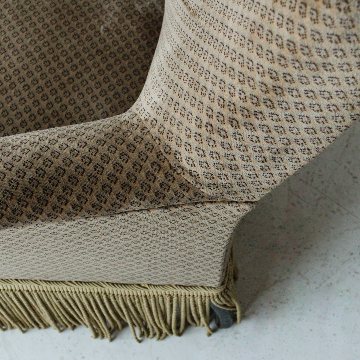 Chenille Napoleon Arm Chair - elsie green - furniture