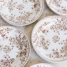 Cherry Blossom Transferware Plate Set Of 5 - elsie green - The French Kitchen