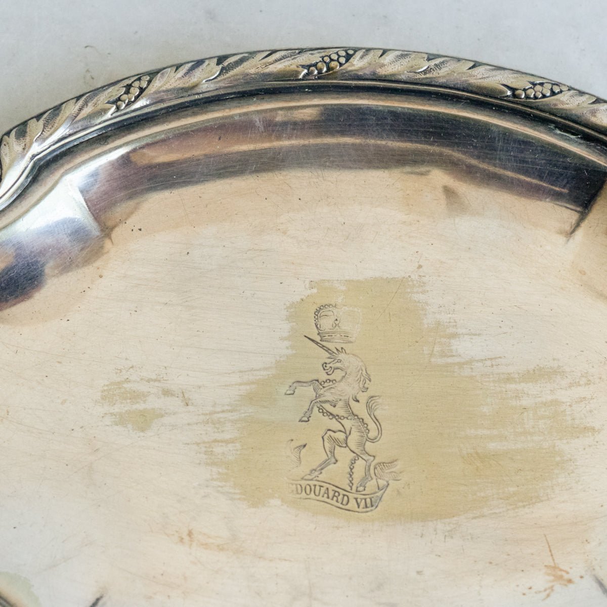 Christofle Edwardian Unicorn Tray - elsie green - the french kitchen