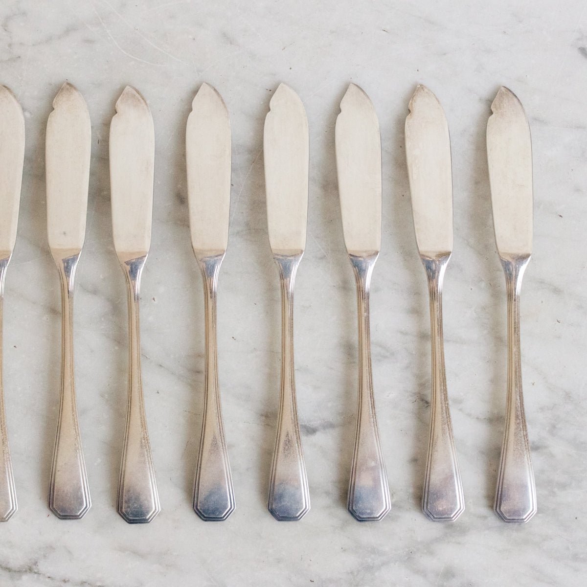 Christofle Fish Knife Set of 11 - elsie green - the french kitchen